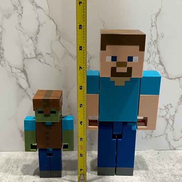 Minecraft Steve and Zombie toys EUC - Picture 6 of 10